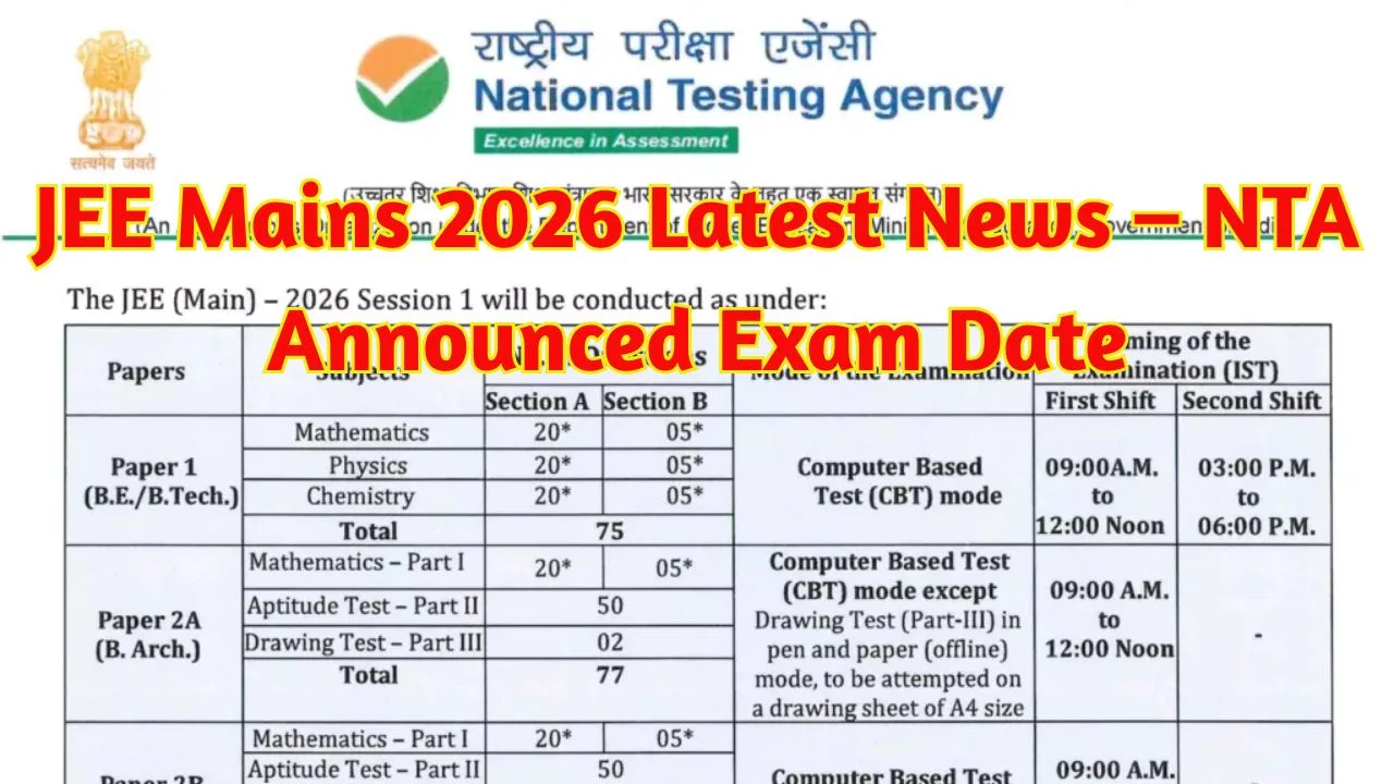 JEE Mains 2026